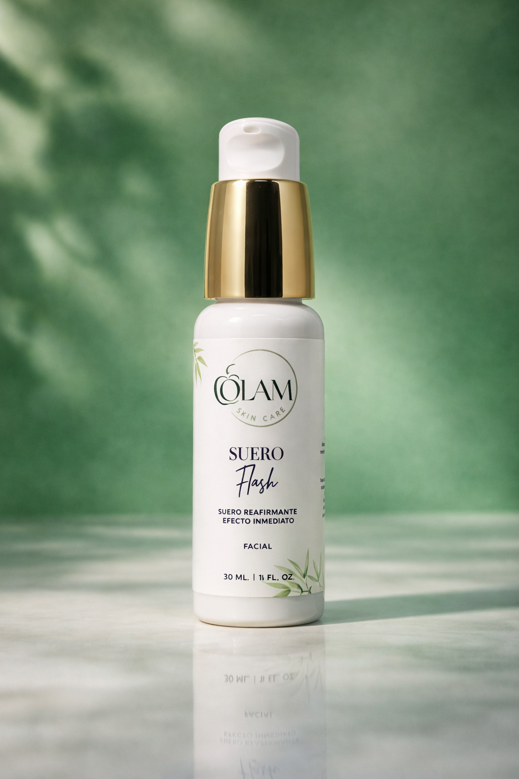 Flash serum with vegan collagen and rosehip oil.